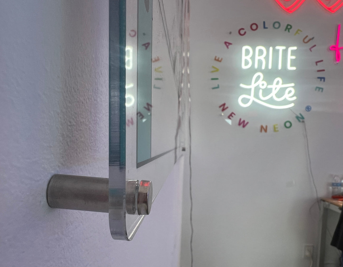 Brite Lite New Neon's neon sign stand-offs