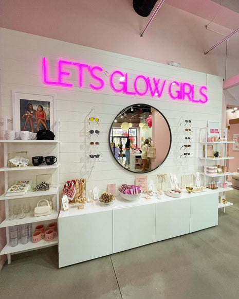 Neon Sign Above Mirror
