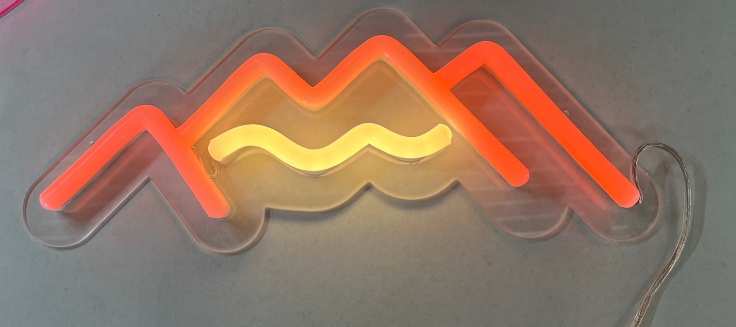 Mini Neon Mountain Sign