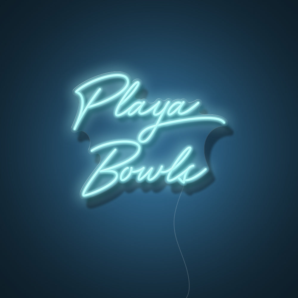 Playa Bowls Rad Font Stacked