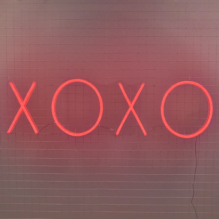 Red XOXO Neon Sign