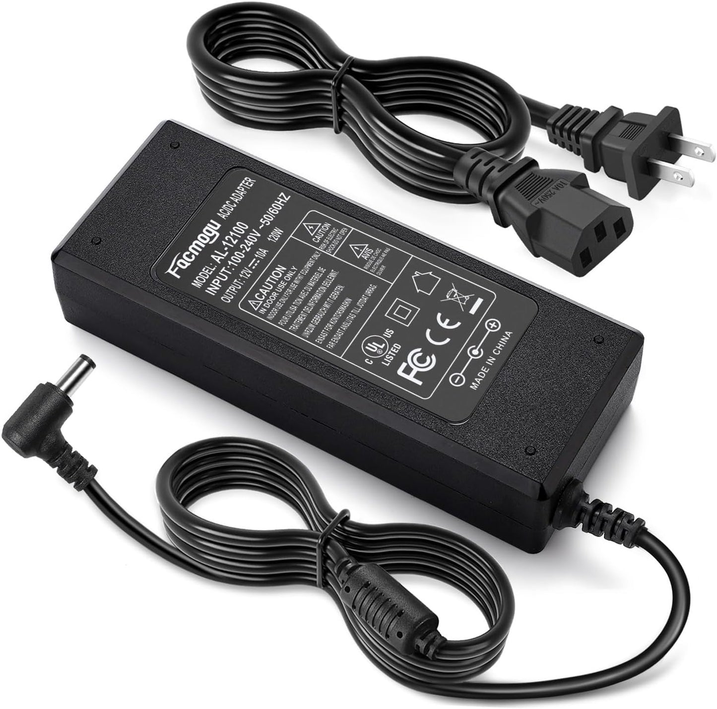 Replacement 10A 120W 12V Power Adapter