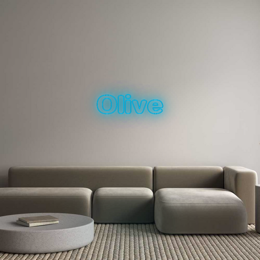 Brite Lite New Neon Sign: Olive