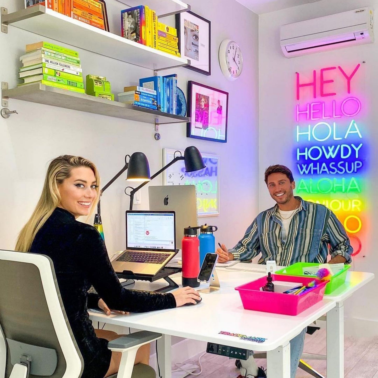 Hey Hello Hola LED Neon Sign - Brite Lite Neon Signs