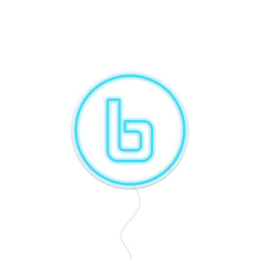 B Logo - Burn Blue