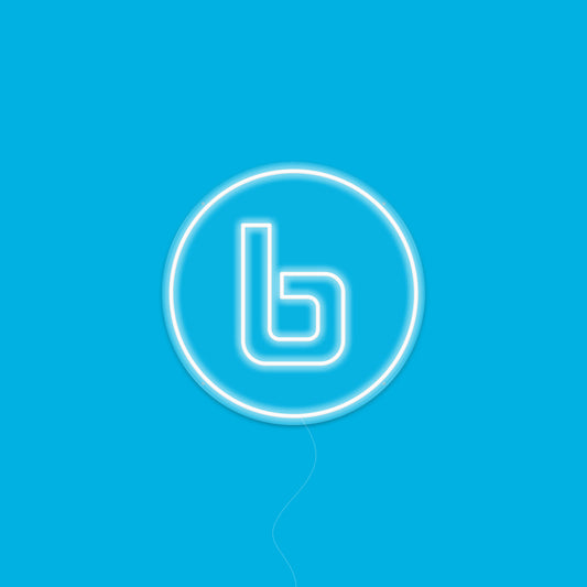 B Logo - White