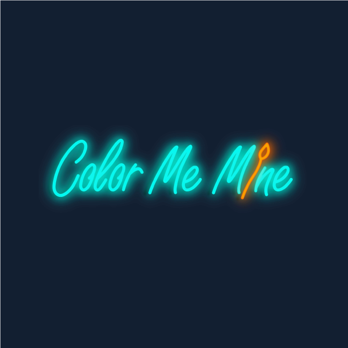 color me mine neon sign