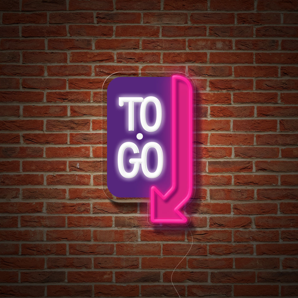 To Go Vertical, Left facing arrow