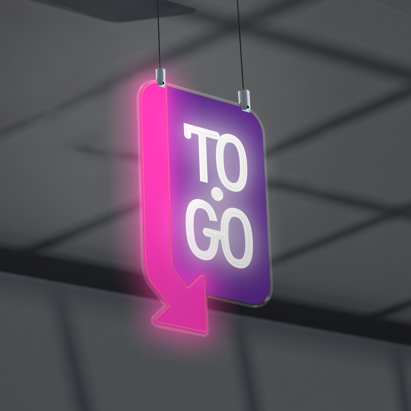 To Go Vertical, Right facing arrow (Double Sided)