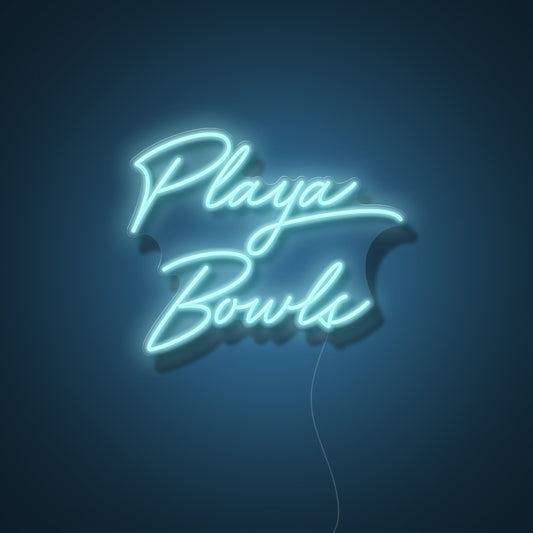 Playa Bowls Rad Font Stacked