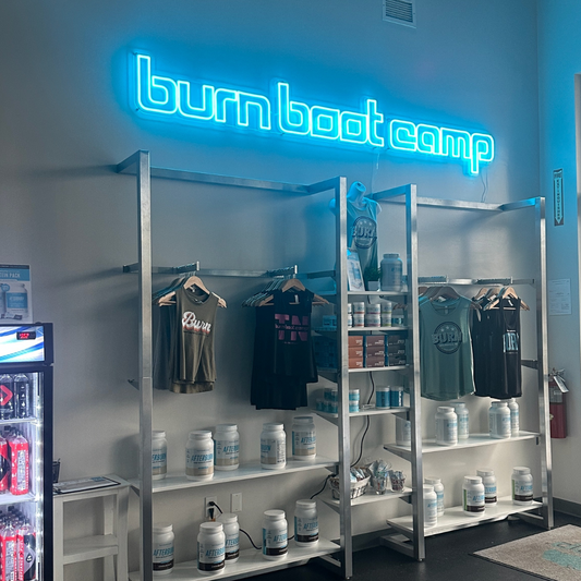 Burn Boot Camp Retail Wall