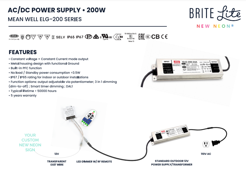 REPLACEMENT OUTDOOR POWER SUPPLY