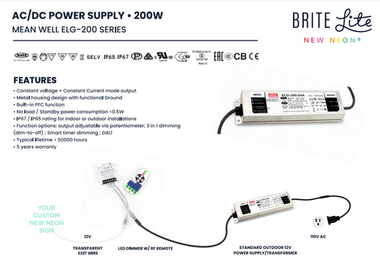 REPLACEMENT OUTDOOR POWER SUPPLY