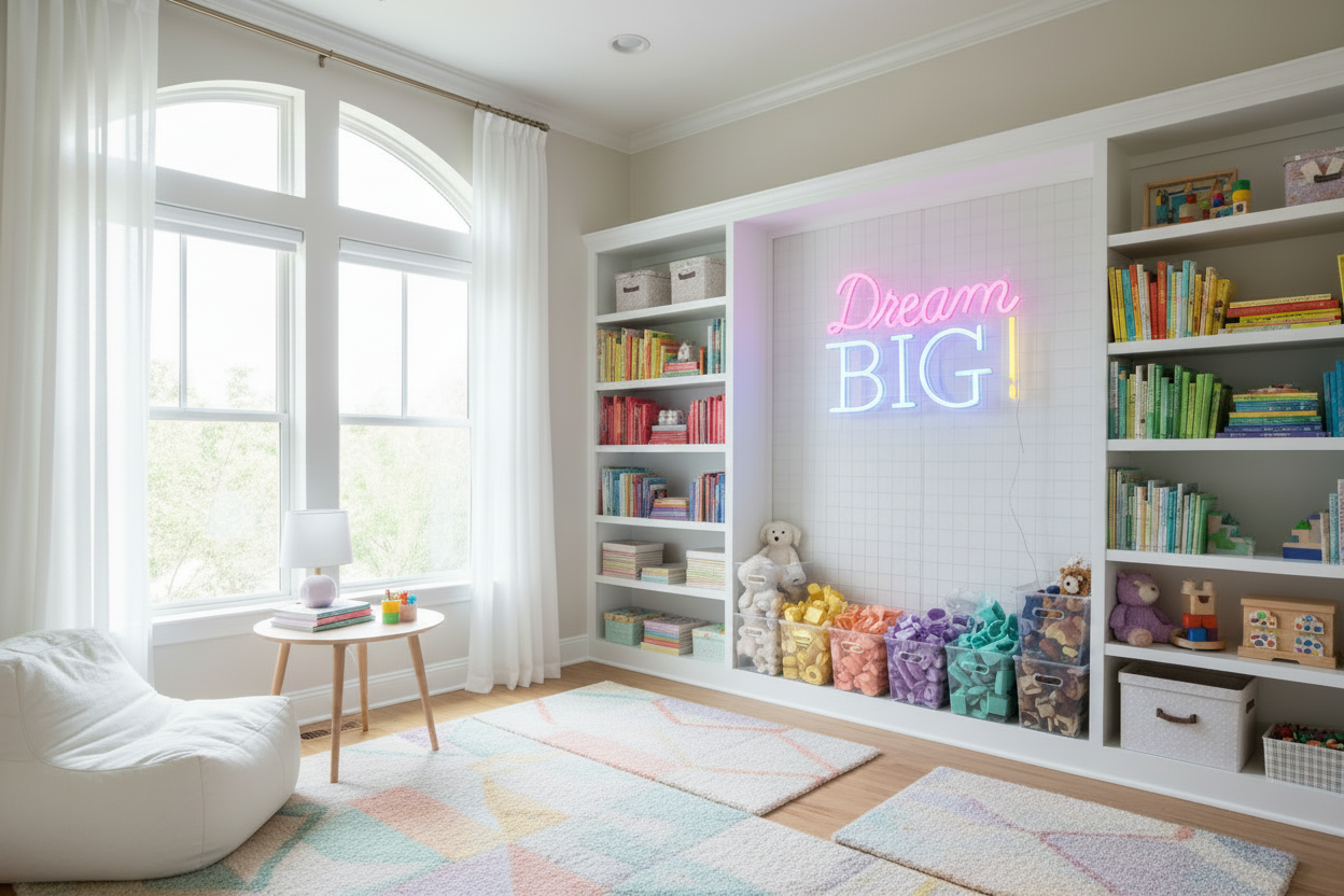 Dream Big! Neon Sign - Saturated Colors