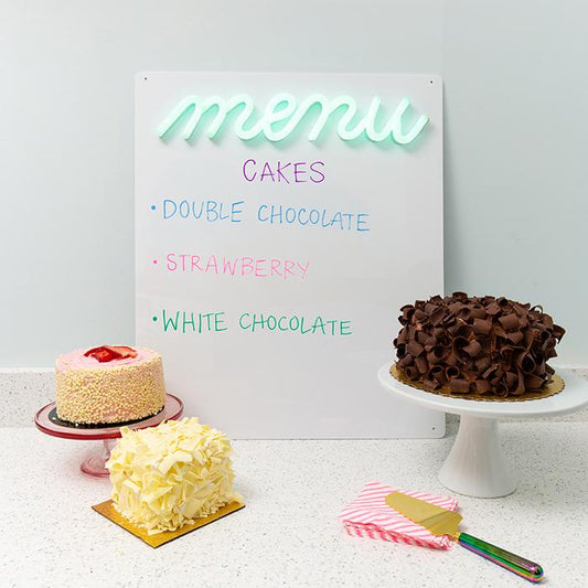 Menu Dry Erase Board With Neon Lighting