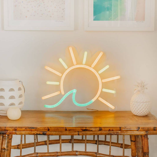 sun neon sign